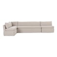 thumbnail image 1 of Moe's Home Collection Fable Slipcover Dining Banquette L-Shape Beige 139.5In, 1 of 10