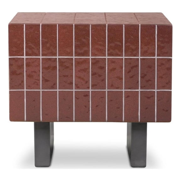 Moe's Home Collection Farren Accent Table Concrete Brown