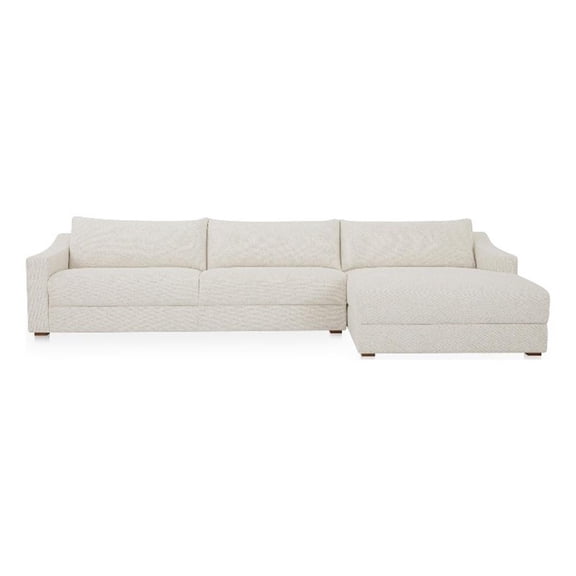 Moe's Home Collection Farrow Modular Sectional Fabric White