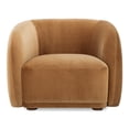 thumbnail image 1 of Moe's Home Collection Faye Occasional Chair Fabric Brown, 1 of 7