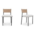 thumbnail image 1 of Moe's Home Collection Foley Dining Chair Fabric White, 1 of 7