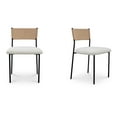 thumbnail image 1 of Moe's Home Collection Foley Dining Chair Fabric White, 1 of 10