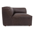 thumbnail image 1 of Moe's Home Collection Form Corner Chair Espersso Brown Leather, 1 of 7