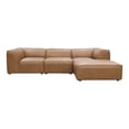 thumbnail image 1 of Moe's Home Collection Form Lounge Modular Sectional Sonoran Tan Leather Leather, 1 of 7