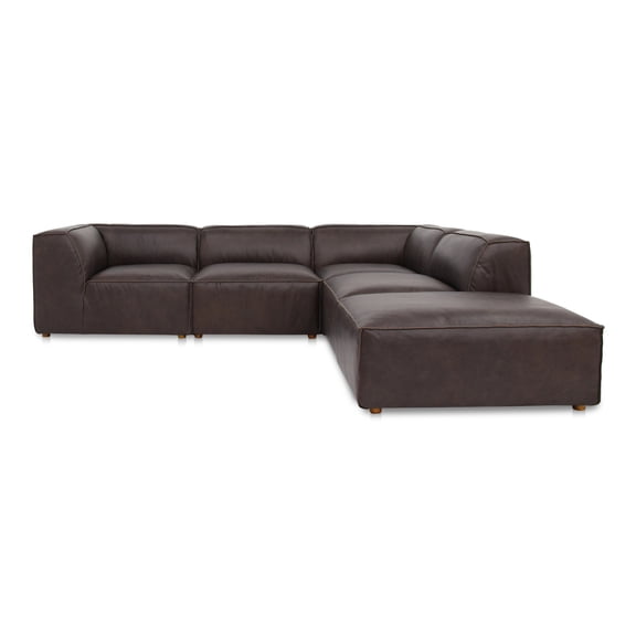 Moe's Home Collection Form Modular Sectional Leather Brown