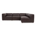 thumbnail image 1 of Moe's Home Collection Form Modular Sectional Leather Brown, 1 of 5