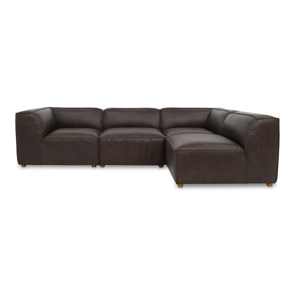 Moe's Home Collection Form Modular Sectional Leather Brown