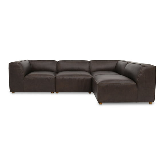 Moe's Home Collection Form Modular Sectional Leather Brown