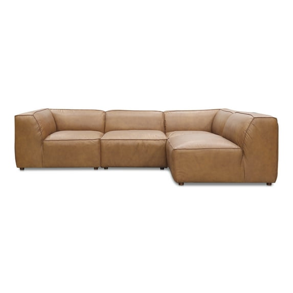 Moe's Home Collection Form Signature Modular Sectional Sonoran Tan Leather