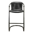 thumbnail image 1 of Moe's Home Collection Freeman Barstool Onyx Black Leather -Set Of Two, 1 of 3