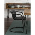 thumbnail image 1 of Moe's Home Collection Freeman Dining Chair Onyx Black Leather -Set Of Two, 1 of 8