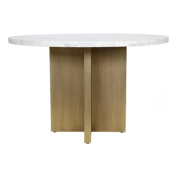 Moe's Home Collection GRAZE Stone Dining Table White Color