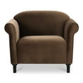 thumbnail image 1 of Moe's Home Collection Harmony Accent Chair Fabric Brown, 1 of 10