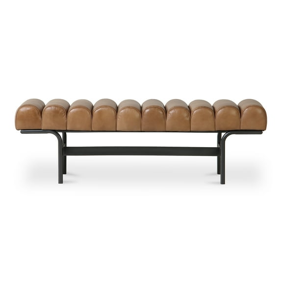 Moe's Home Collection Harrison Bench Leather Ottomans Stools & Benches