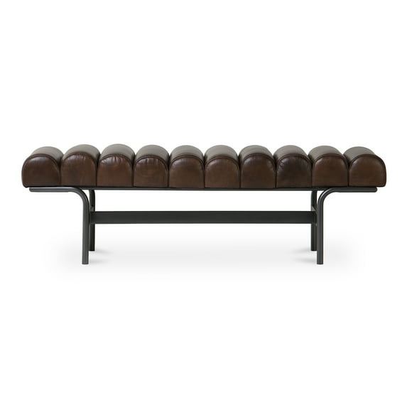 Moe's Home Collection Harrison Bench Leather Ottomans Stools & Benches