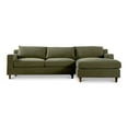 thumbnail image 1 of Moe's Home Collection Hutton Sectional Fabric Green, 1 of 9