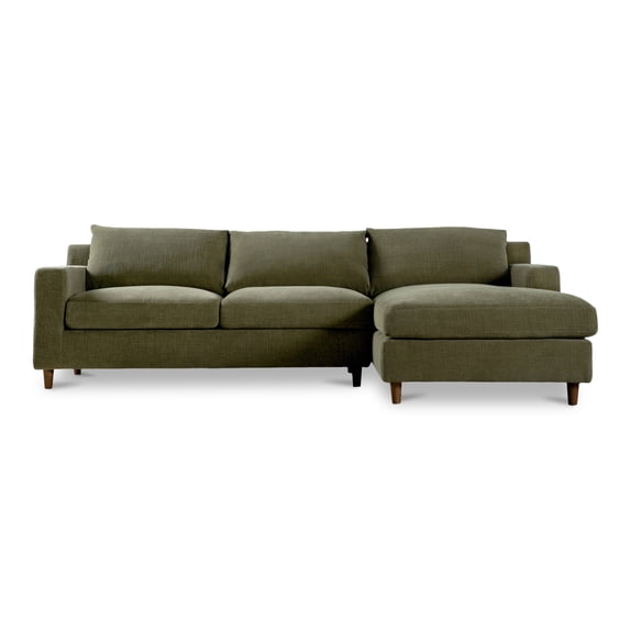 Moe's Home Collection Hutton Sectional Fabric Green