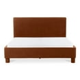 thumbnail image 1 of Moe's Home Collection Ichigo Fabric Queen Bed in Orange, 1 of 7