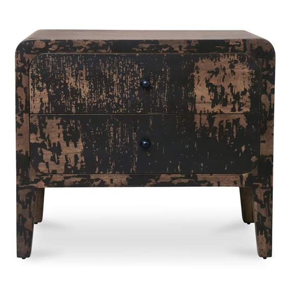 Moe's Home Collection Iris Nightstand Wood Black