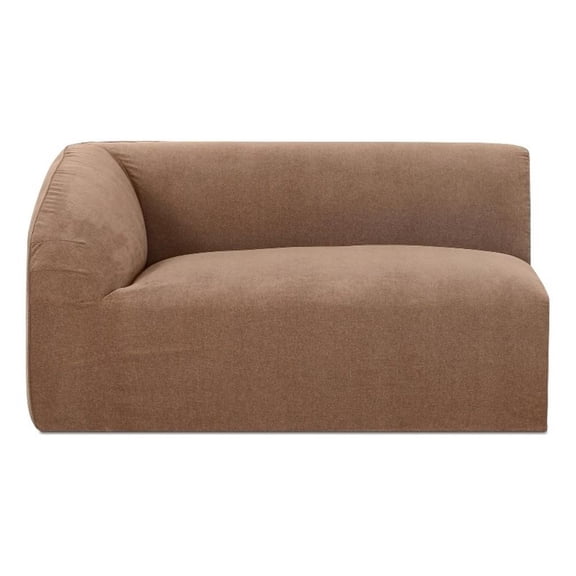 Moe's Home Collection Isla Corner Chair Fabric Brown