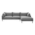 thumbnail image 1 of Moe's Home Collection Jamara Sectional Charcoal Right, 1 of 5