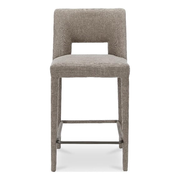 Moe's Home Collection Joyce Counter Stools Fabric Brown