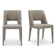 thumbnail image 1 of Moe's Home Collection Joyce Dining chair Set of Two Fabric Brown, 1 of 6