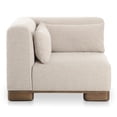 thumbnail image 1 of Moe's Home Collection June Corner Chair Oatmeal Fabric Corner Chairs, 1 of 6