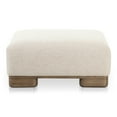 thumbnail image 1 of Moe's Home Collection June Ottoman Oatmeal Fabric Ottomans, 1 of 5