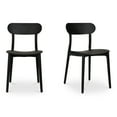 thumbnail image 1 of Moe's Home Collection Kent Outdoor Dining Chair Black - Set Of Two Plastic, 1 of 6