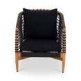 thumbnail image 1 of Moe's Home Collection Kuna Outdoor Lounge Chair Black Wood Chairs, 1 of 6