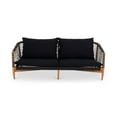 thumbnail image 1 of Moe's Home Collection Kuna Outdoor Sofa Black Wood Sofas, 1 of 6