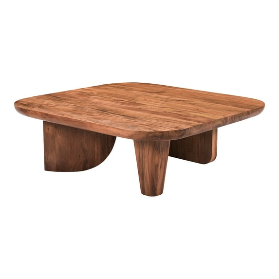 Moe's Home Collection LANDON Stone Coffee Table Beige Color