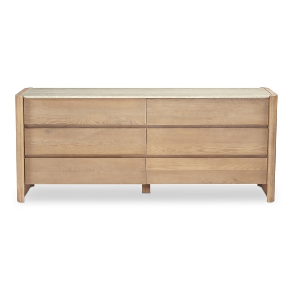 Moe's Home Collection Lane 6 Drawer Dresser Natural