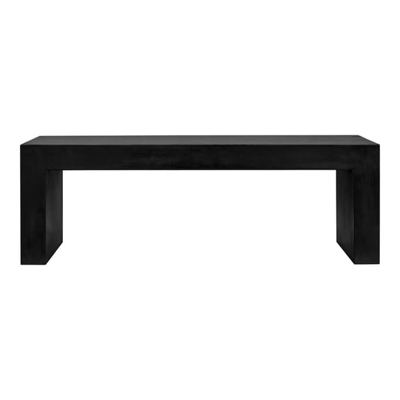 Moe's Home Collection Lazarus Outdoor Bench Black