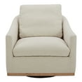 thumbnail image 1 of Moe's Home Collection Linden Accent chair Fabric Beige, 1 of 4