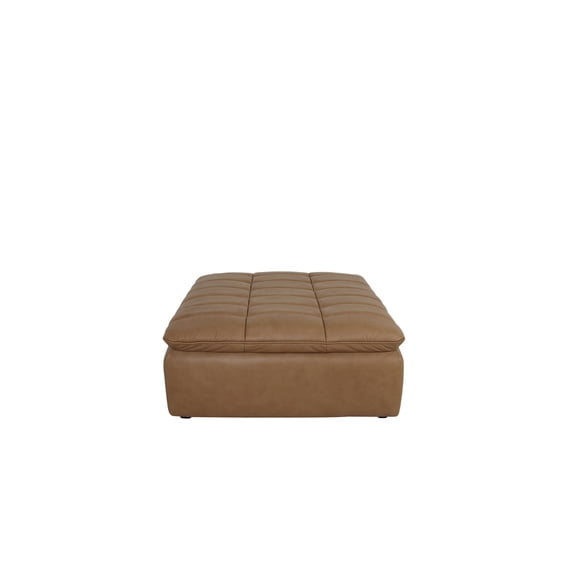 Moe's Home Collection Lino Ottomans Leather Tan
