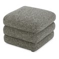 thumbnail image 1 of Moe's Home Collection Lowtide Stool Stone Tweed Fabric Ottomans Stools & Benches, 1 of 2
