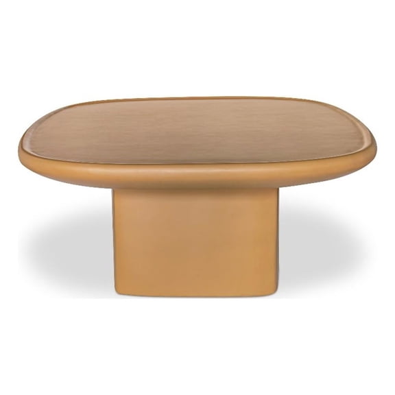 Moe's Home Collection Manon Outdoor Coffee Table Concrete Yellow