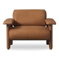 thumbnail image 1 of Moe's Home Collection Marcello Occasional Chair Leather Brown, 1 of 7