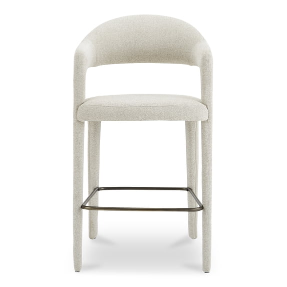 Moe's Home Collection Martens Bar Stool Fabric Beige
