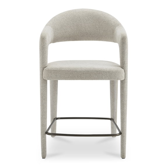 Moe's Home Collection Martens Counter Stool Fabric Beige