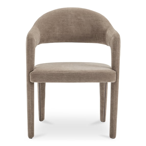 Moe's Home Collection Martens Dining Chair Fabric Brown