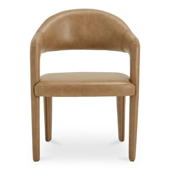 Moe's Home Collection Martens Dining Chair Leather Brown