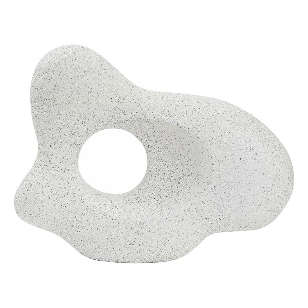 White EcoMix Handmade Abstract Sculpture