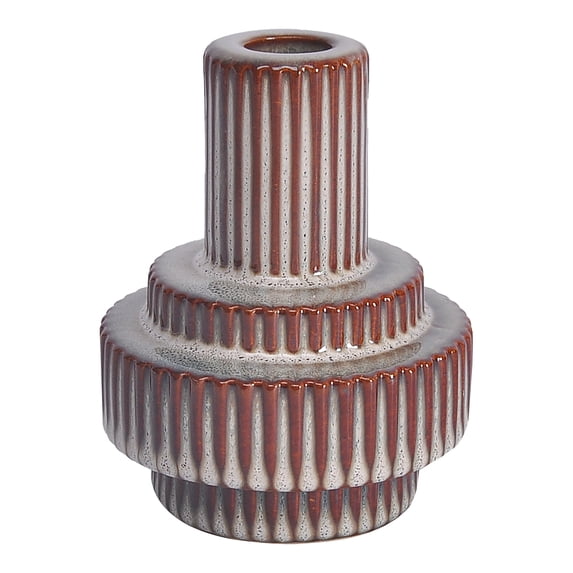 Moe's Home Collection Maud Stoneware Candle Holder Large Ceramic
