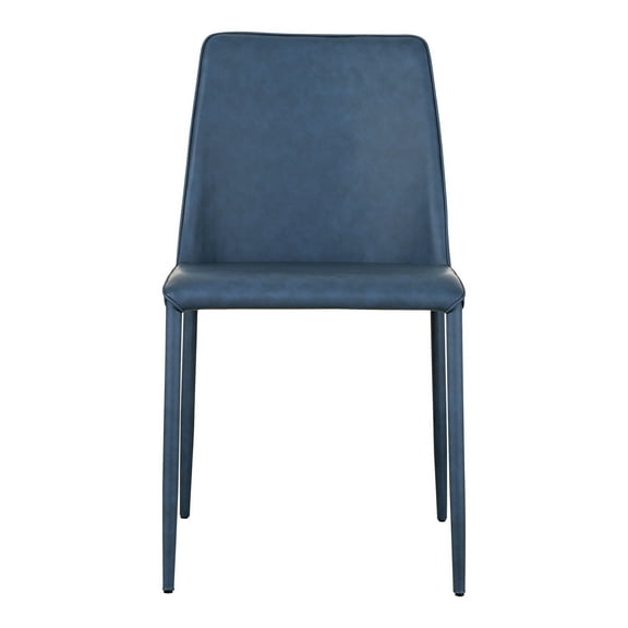 Moe's Home Collection Nora 18" Faux Leather Dining Chairs in Gray (Set of 2)