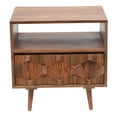 thumbnail image 1 of Moe's Home Collection O2 1 Drawer Modern Wood Nightstand in Natural, 1 of 10