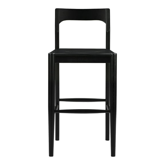 Moe's Home Collection Owing Wood Bar Stool Black Color