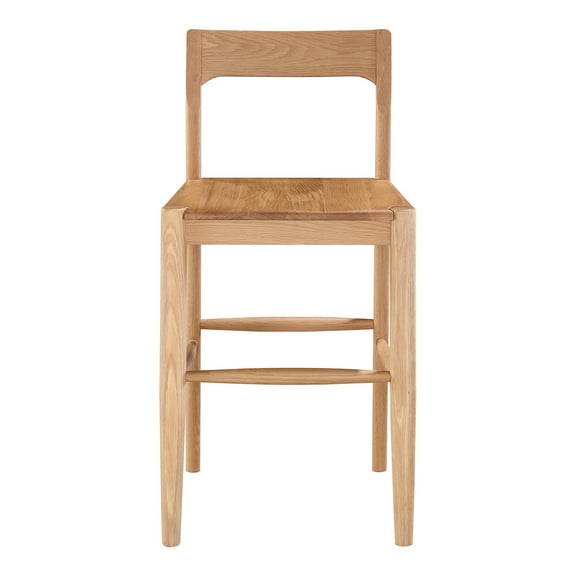 Moe's Home Collection Owing Wood Counter Stool Natural Color